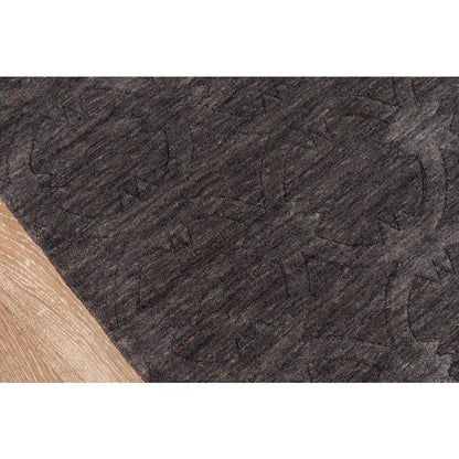 Contemporary Rectangle Area Rug, Charcoal, 5' X 8'