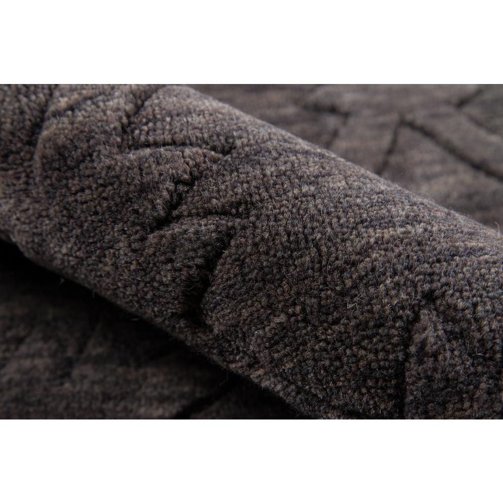 Contemporary Rectangle Area Rug, Charcoal, 5' X 8'