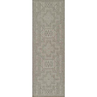 Transitional Rectangle Area Rug, Grey, 4'1" X 6'