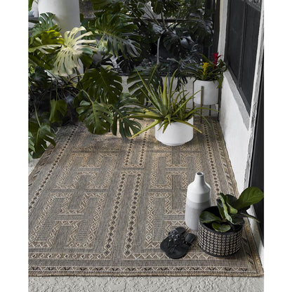 Transitional Rectangle Area Rug, Natural, 4'1" X 6'