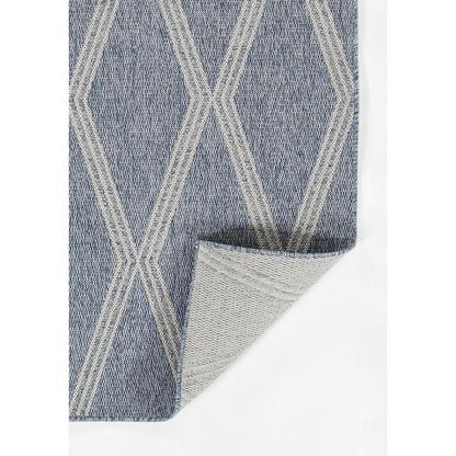 Transitional Rectangle Area Rug, Blue, 4'1" X 6'