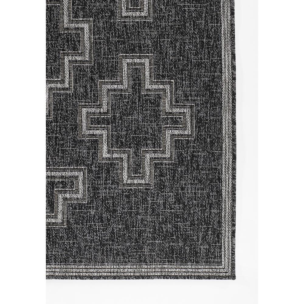Transitional Rectangle Area Rug, Black, 4'1" X 6'