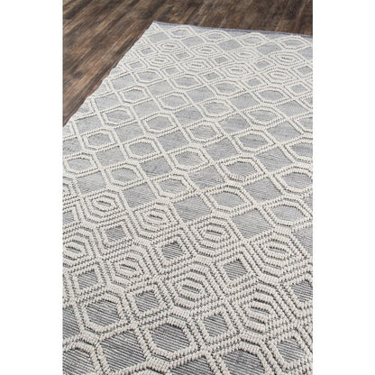 Contemporary Rectangle Area Rug, Grey, 5' X 8'