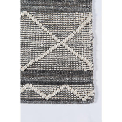 Contemporary Rectangle Area Rug, Grey, 5' X 8'