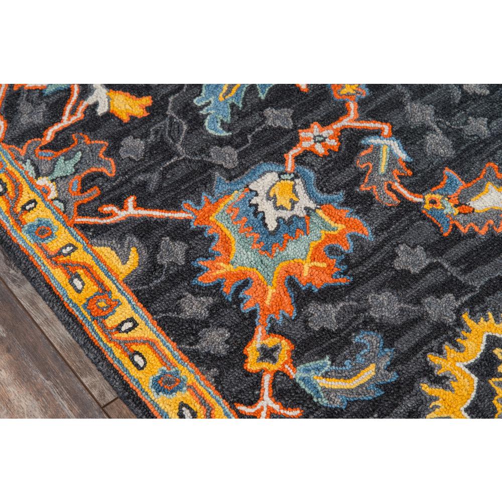 Traditional Rectangle Area Rug, Charcoal, 5' X 8'