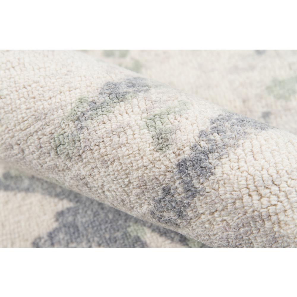 Casual Rectangle Area Rug, Grey, 5' X 7'6"
