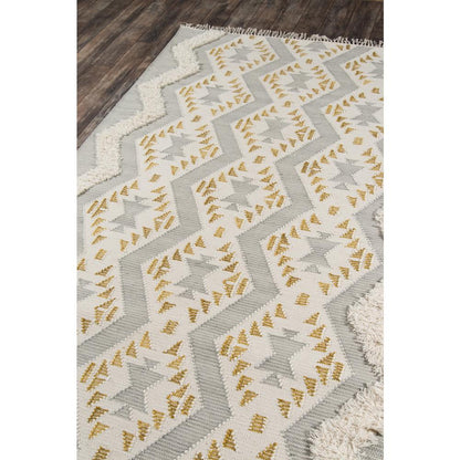 Contemporary Rectangle Area Rug, Grey, 5' X 7'