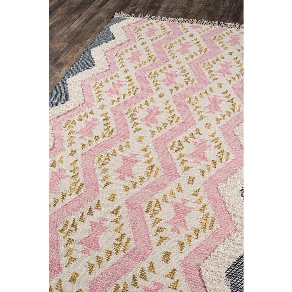 Contemporary Rectangle Area Rug, Pink, 5' X 7'
