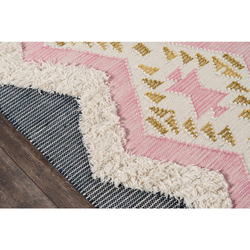Contemporary Rectangle Area Rug, Pink, 5' X 7'
