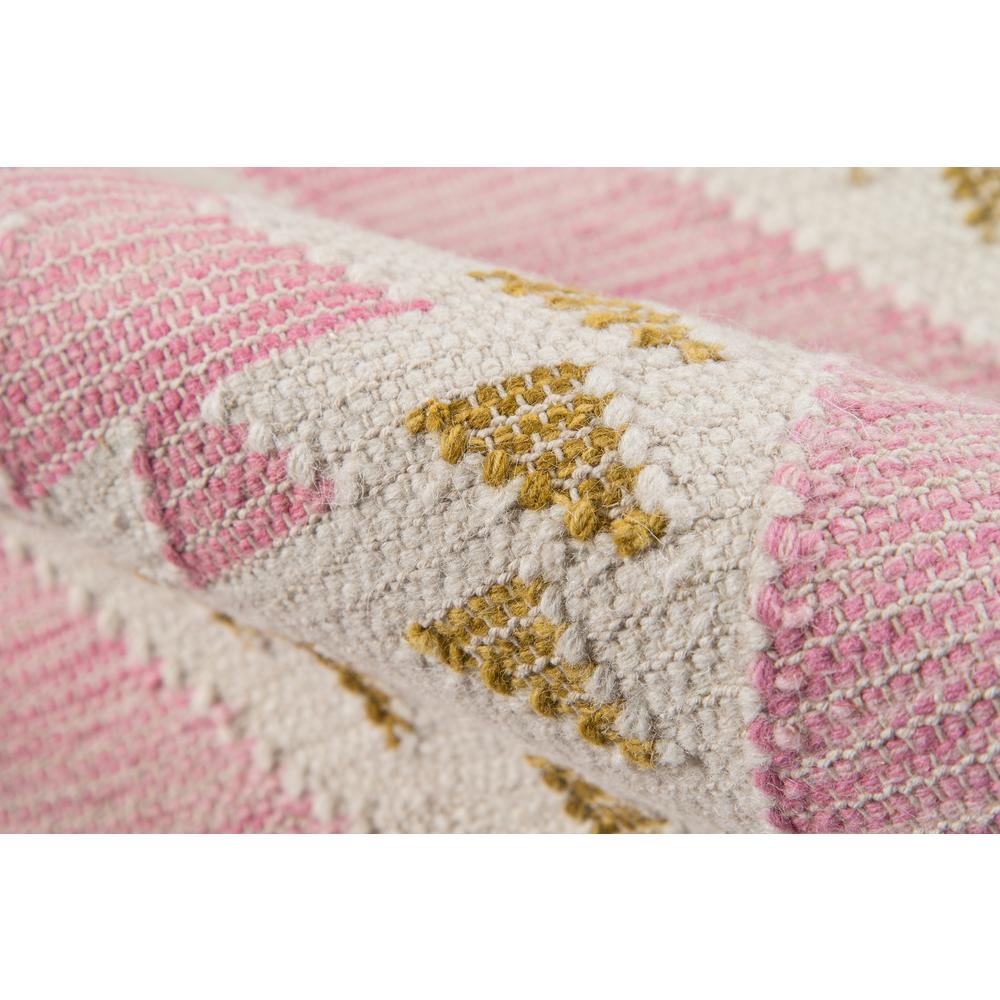Contemporary Rectangle Area Rug, Pink, 5' X 7'