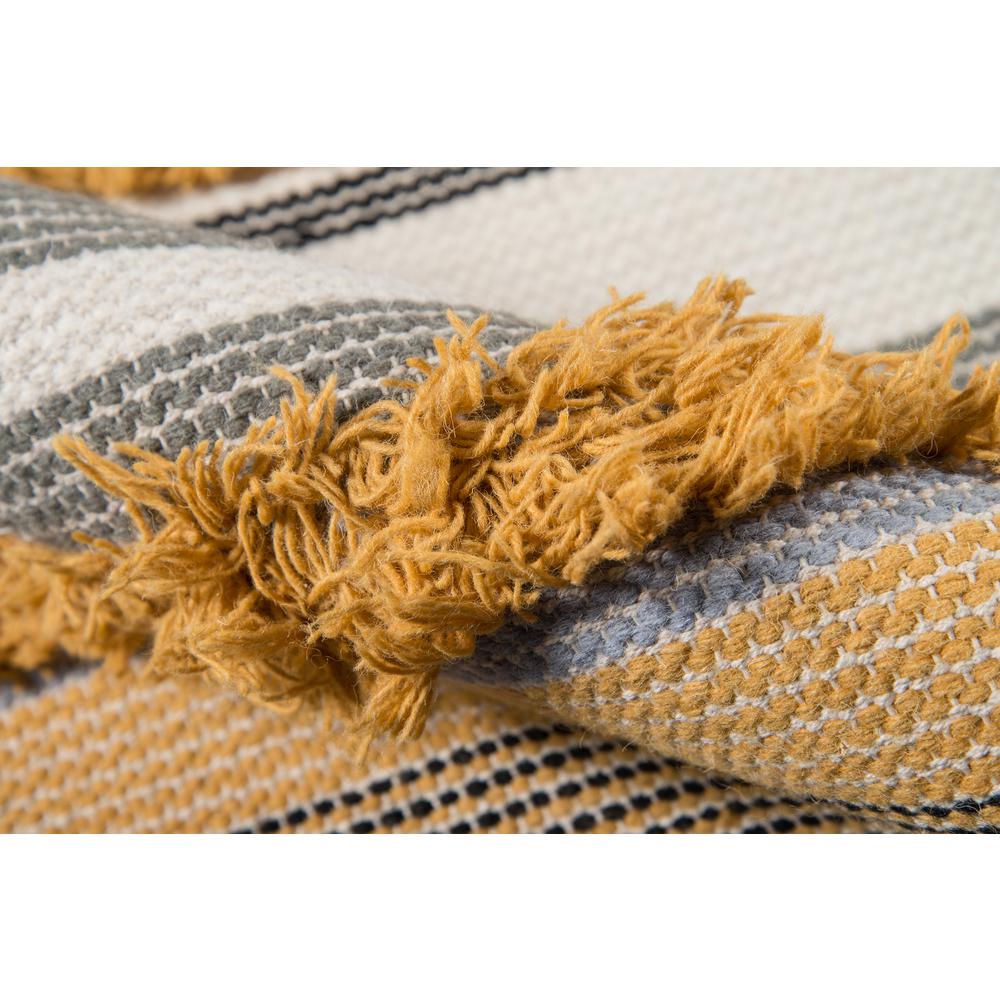 Contemporary Rectangle Area Rug, Mustard, 5' X 7'