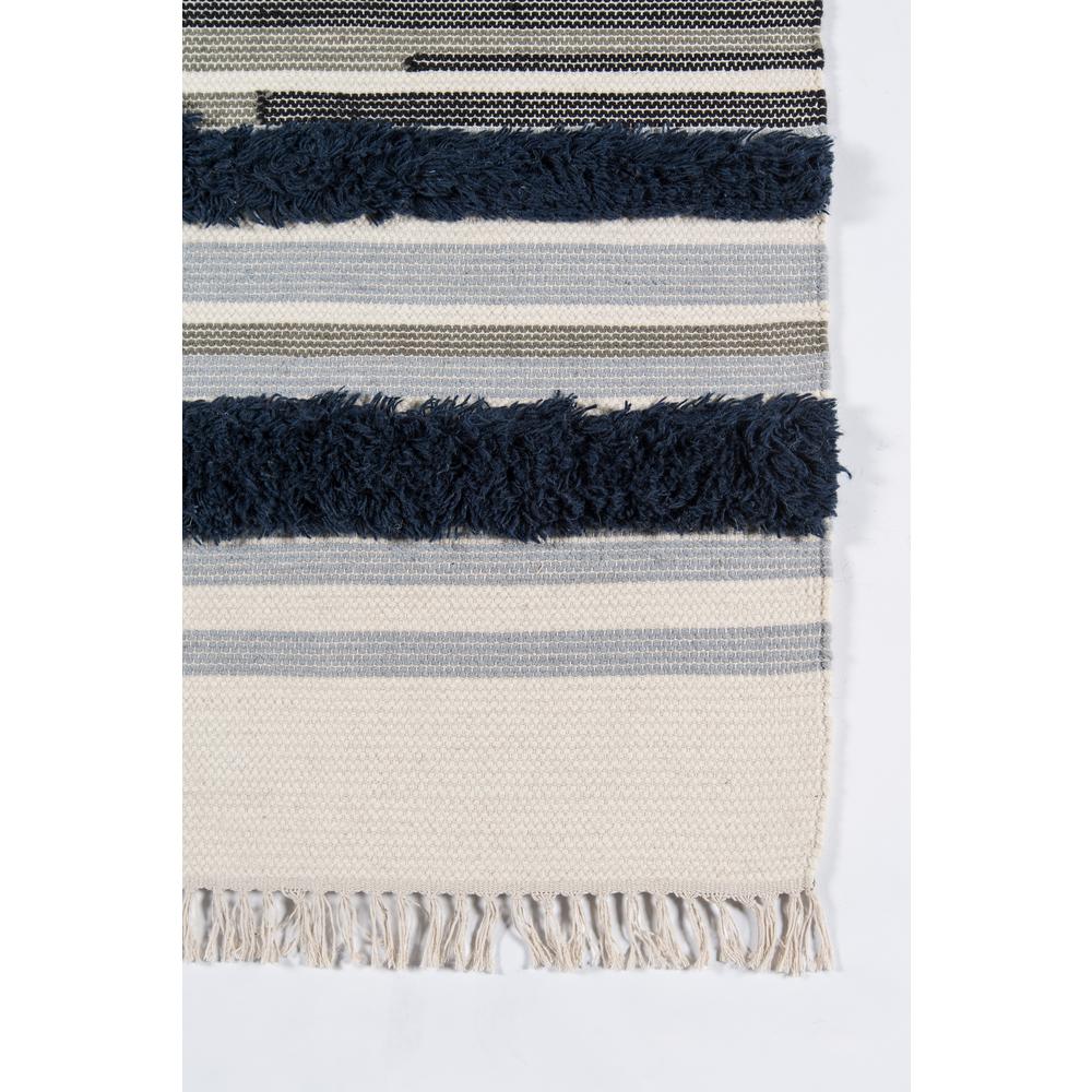 Contemporary Rectangle Area Rug, Navy, 5' X 7'