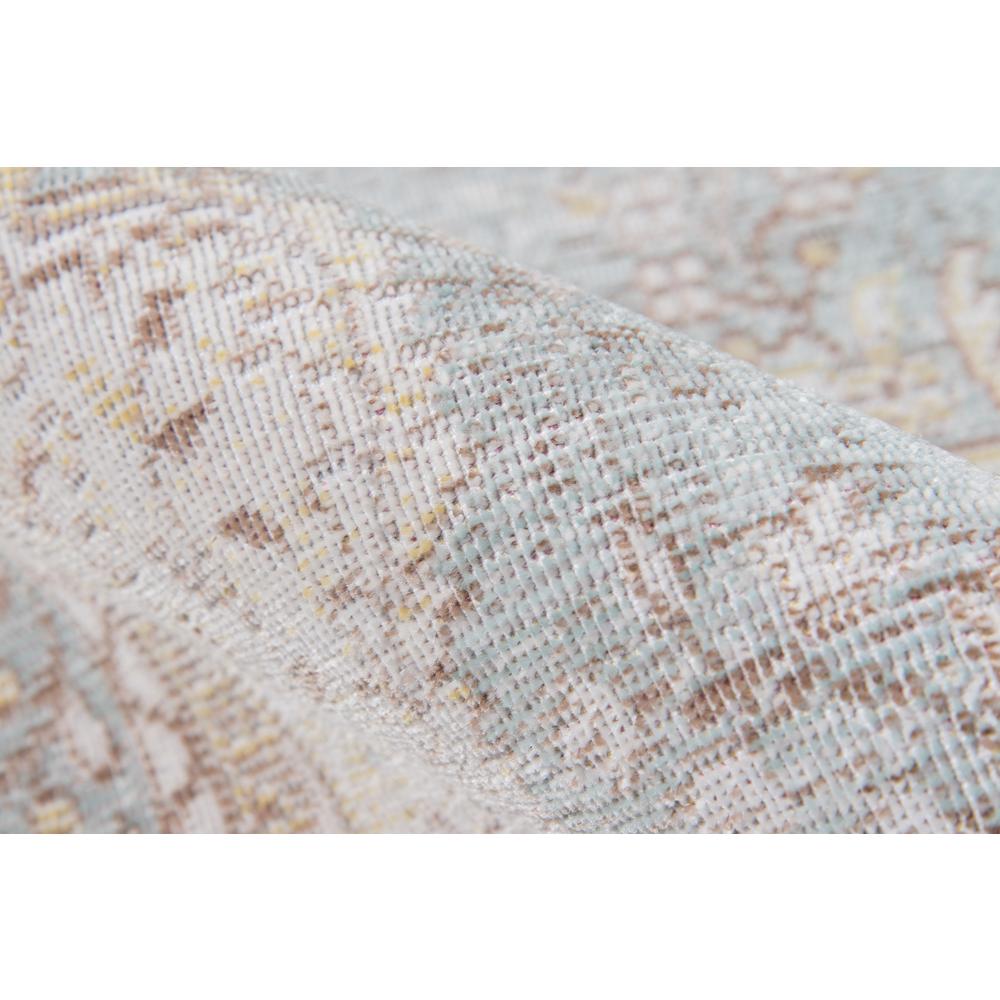 Traditional Rectangle Area Rug, Blue, 5'3" X 7'3"