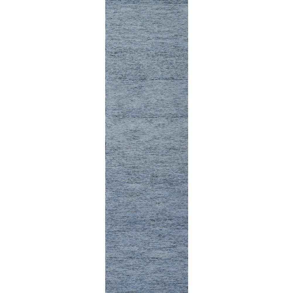 Contemporary Rectangle Area Rug, Denim, 3'6" X 5'6"