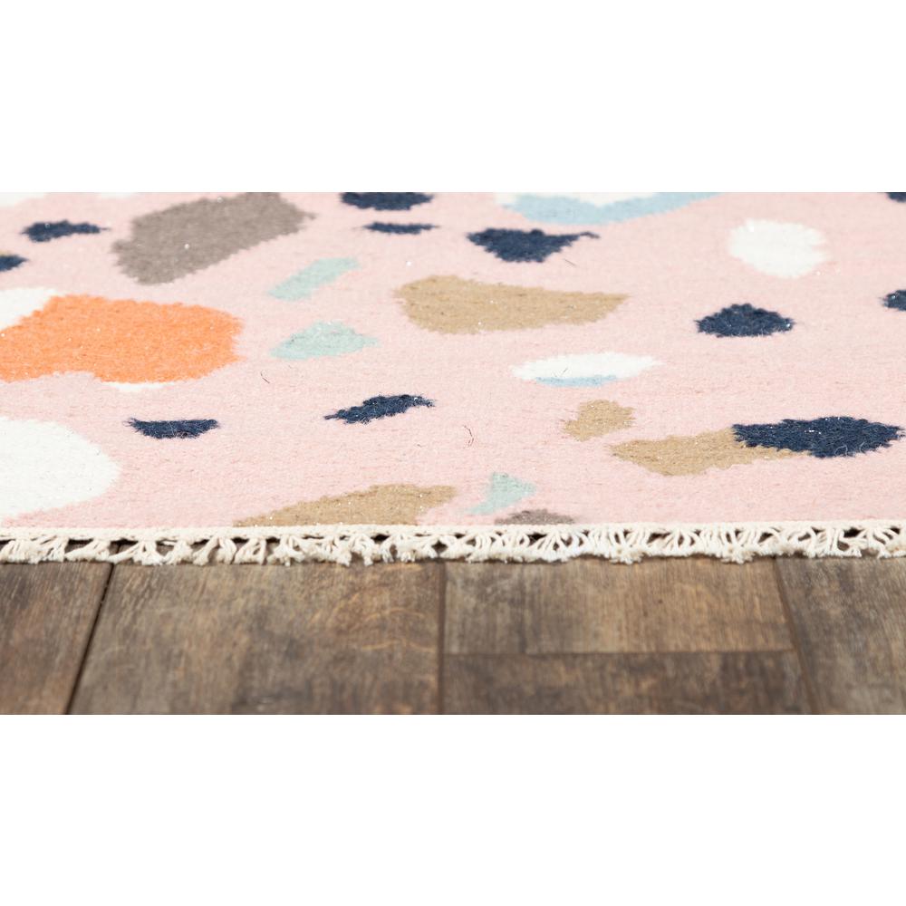 Contemporary Rectangle Area Rug, Pink, 5' X 7'6"