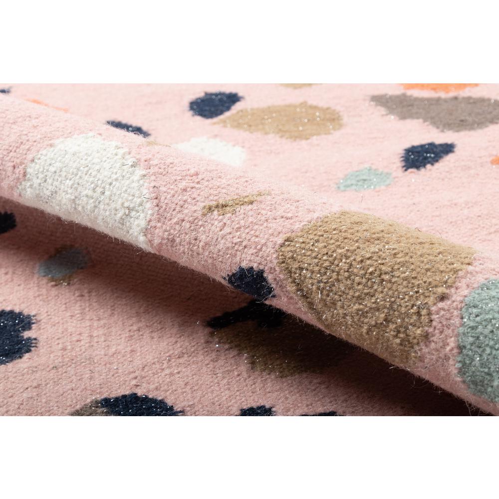 Contemporary Rectangle Area Rug, Pink, 5' X 7'6"