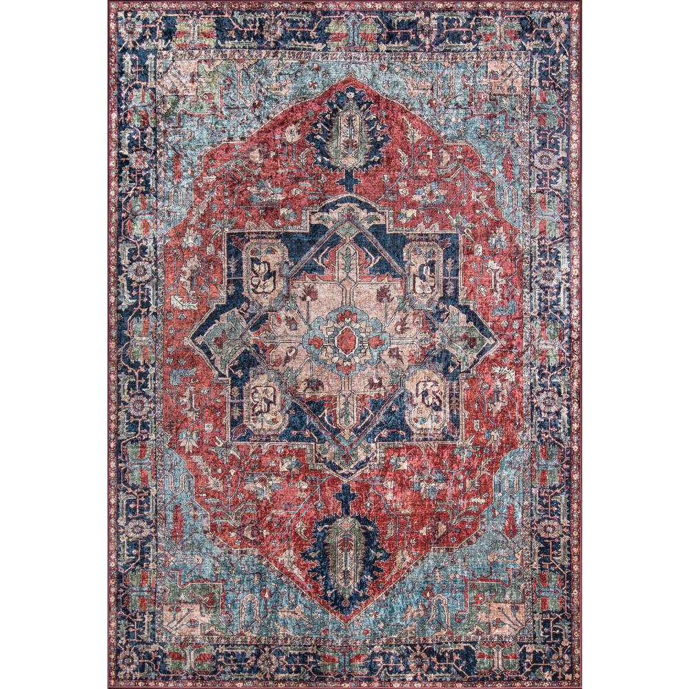 Traditional Rectangle Area Rug, Multi, 5' X 8'