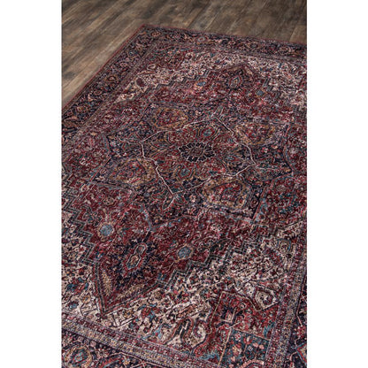 Traditional Rectangle Area Rug, Burgundy, 5' X 8'