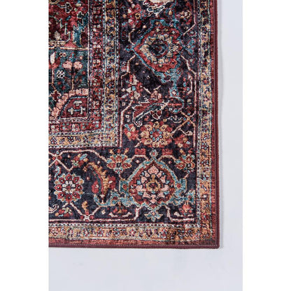 Traditional Rectangle Area Rug, Burgundy, 5' X 8'
