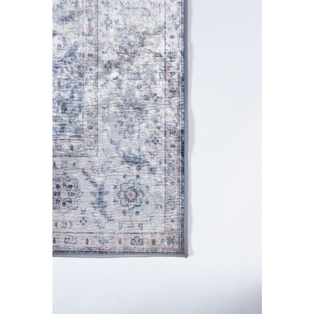 Traditional Rectangle Area Rug, Grey, 5' X 8'