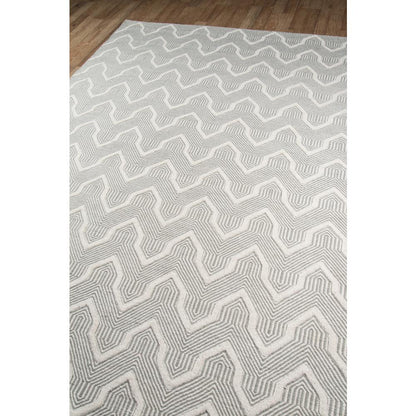 Contemporary Rectangle Area Rug, Grey, 7'6" X 9'6"