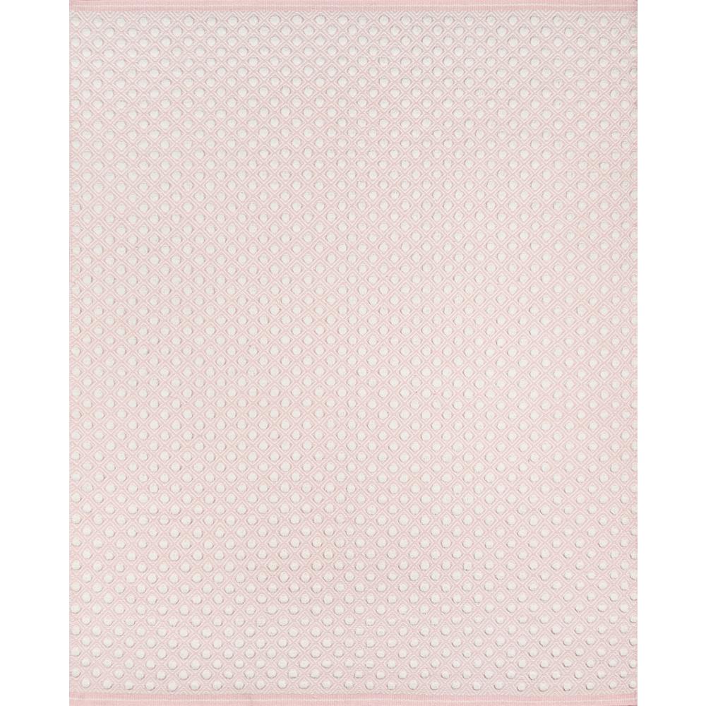 Modern Rectangle Area Rug, Pink, 7'6" X 9'6"
