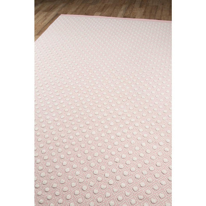 Modern Rectangle Area Rug, Pink, 7'6" X 9'6"