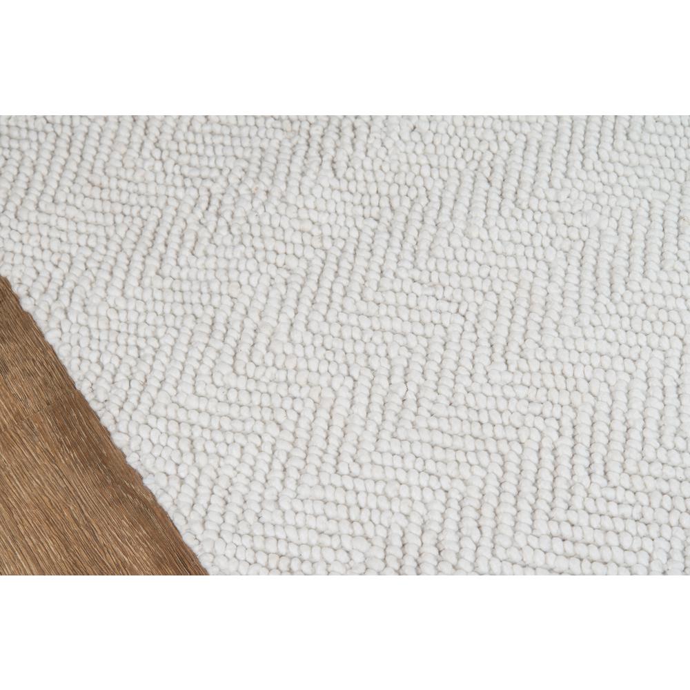 Contemporary Rectangle Area Rug, Ivory, 5' X 8'