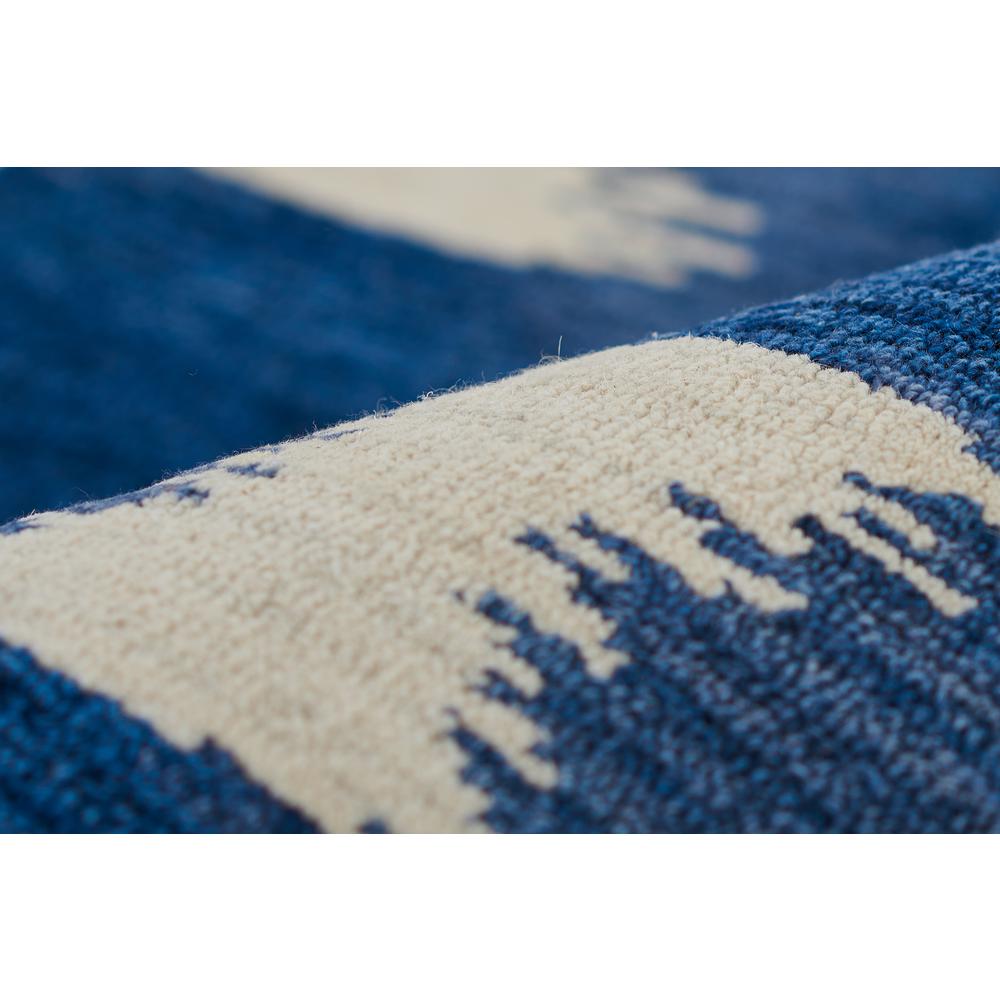 Transitional Rectangle Area Rug, Navy, 5' X 8'