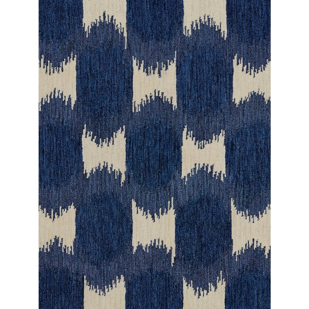 Transitional Rectangle Area Rug, Navy, 5' X 8'