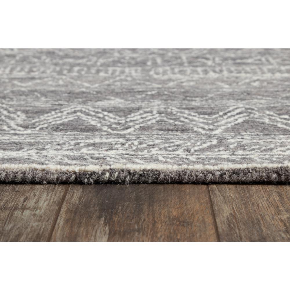 Contemporary Rectangle Area Rug, Grey, 5' X 8'