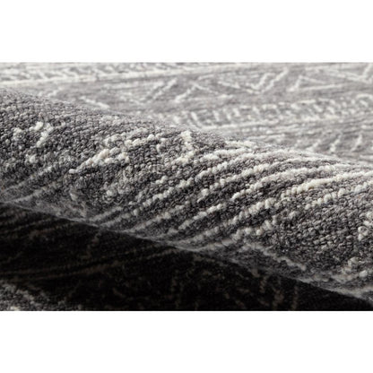 Contemporary Rectangle Area Rug, Grey, 5' X 8'