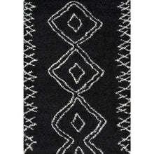 Contemporary Rectangle Area Rug, Black, 5'3" X 7'6"