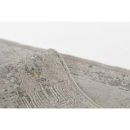 Traditional Rectangle Area Rug, Grey, 7'10" X 10'10"