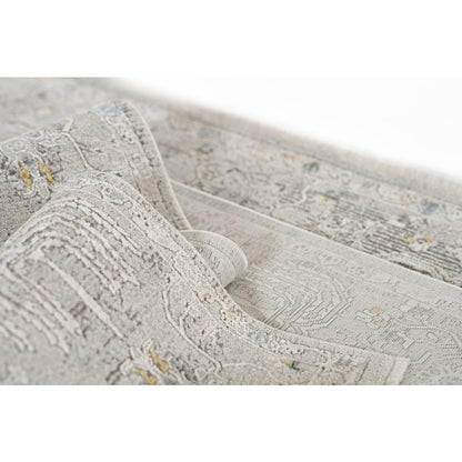 Traditional Rectangle Area Rug, Grey, 7'10" X 10'10"