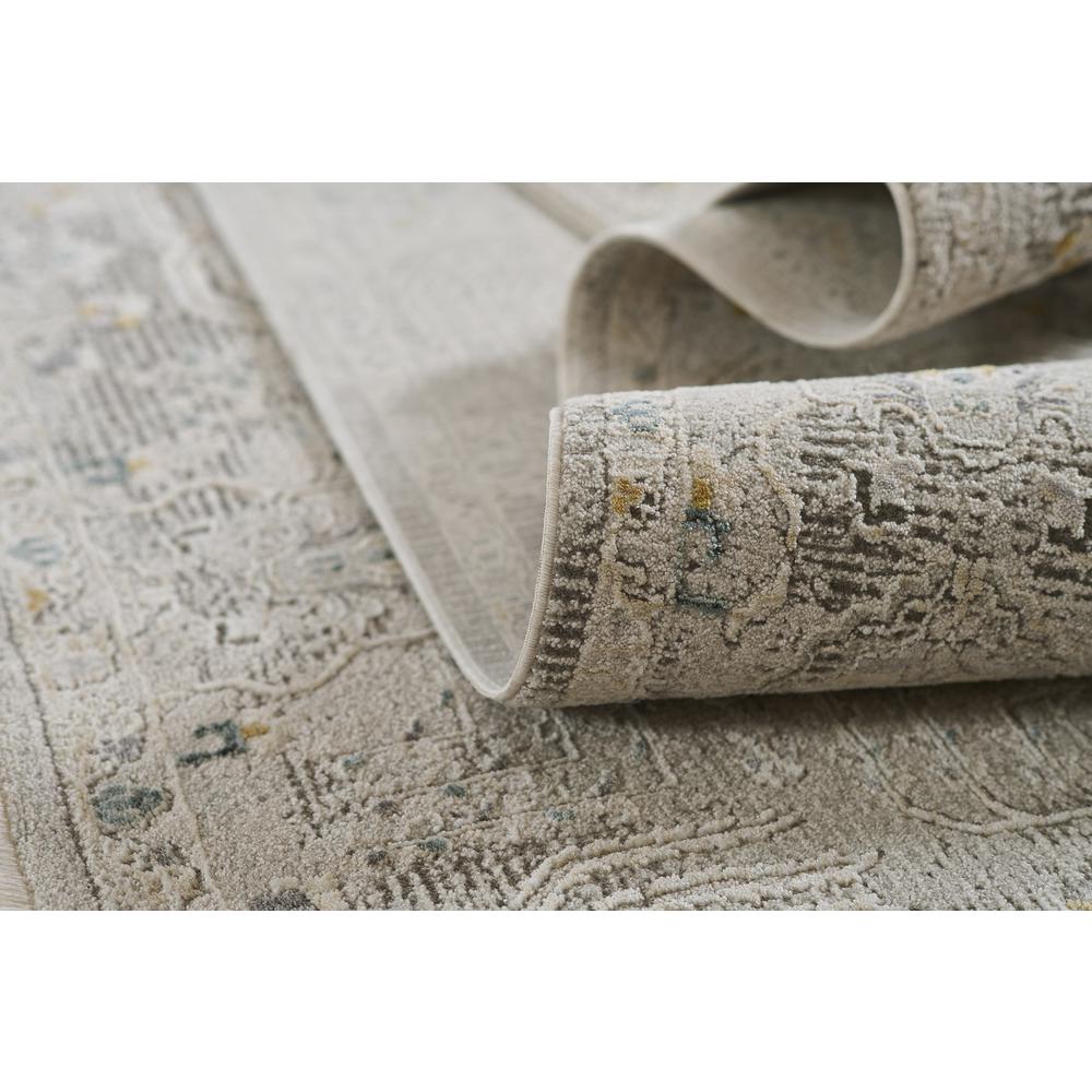 Traditional Rectangle Area Rug, Grey, 7'10" X 10'10"