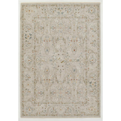 Traditional Rectangle Area Rug, Beige, 7'10" X 10'10"