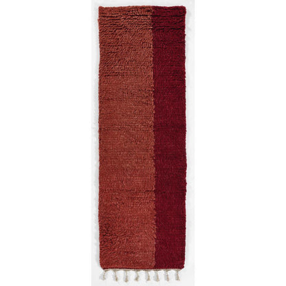 Contemporary Rectangle Area Rug, Red, 5' X 8'