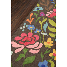 Casual Rectangle Area Rug, Brown, 5' X 8'