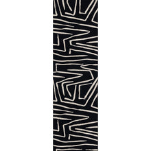 Contemporary Rectangle Area Rug, Black, 5'3" X 7'6"
