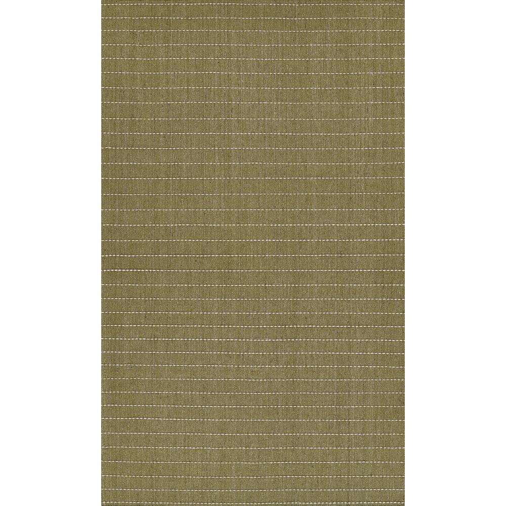 Contemporary Rectangle Area Rug, Green, 5' X 8'