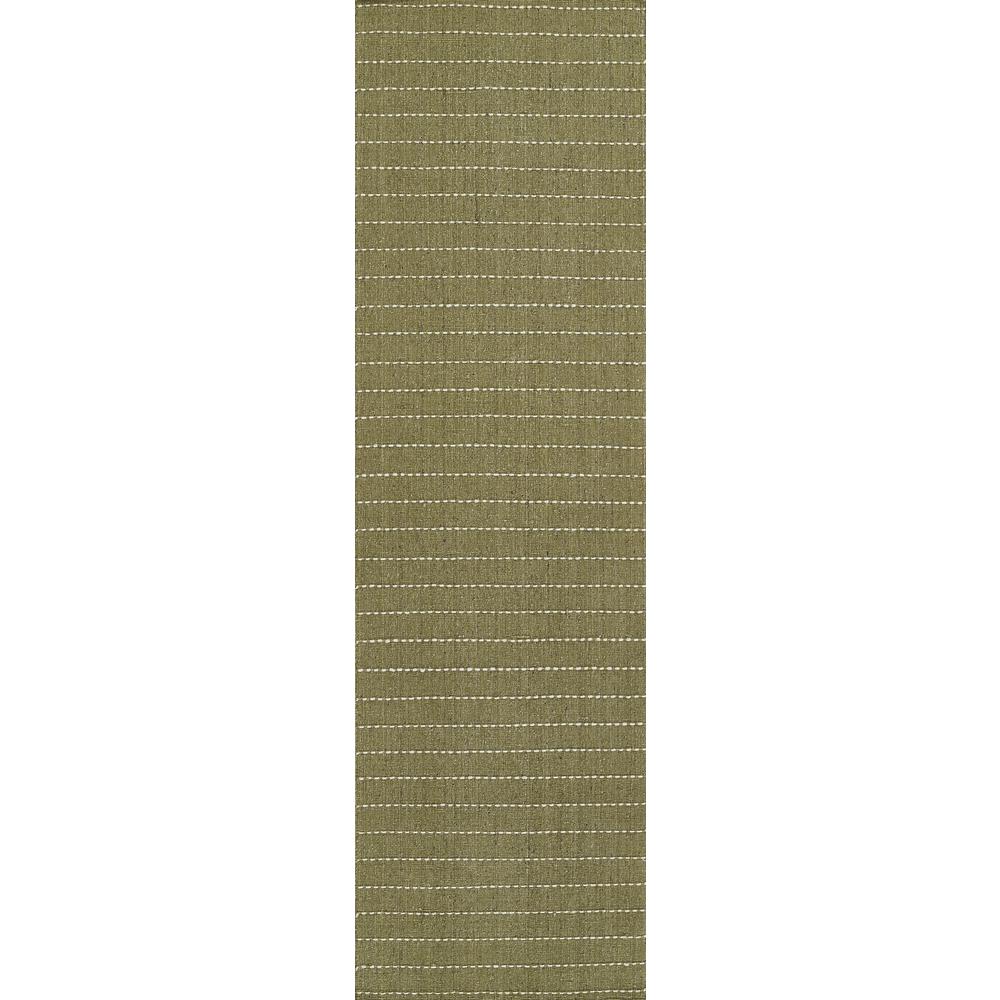 Contemporary Rectangle Area Rug, Green, 5' X 8'