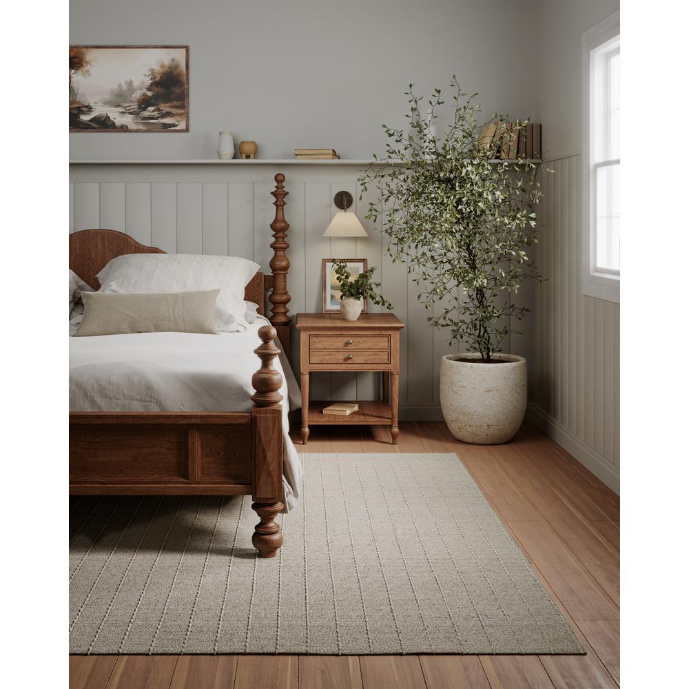 Contemporary Rectangle Area Rug, Natural, 5' X 8'