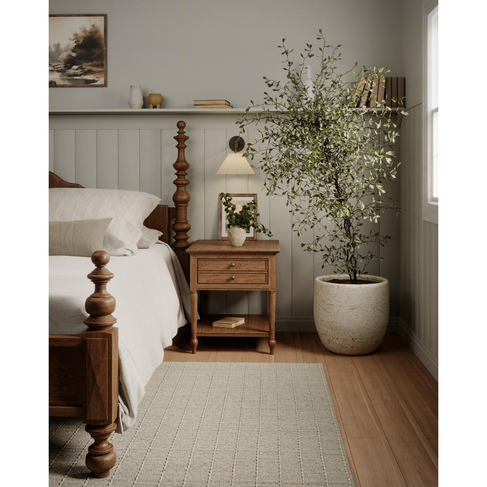 Contemporary Rectangle Area Rug, Natural, 5' X 8'