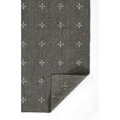 Contemporary Rectangle Area Rug, Charcoal, 8' X 10'