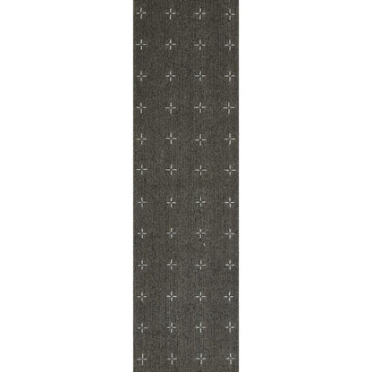 Contemporary Rectangle Area Rug, Charcoal, 8' X 10'