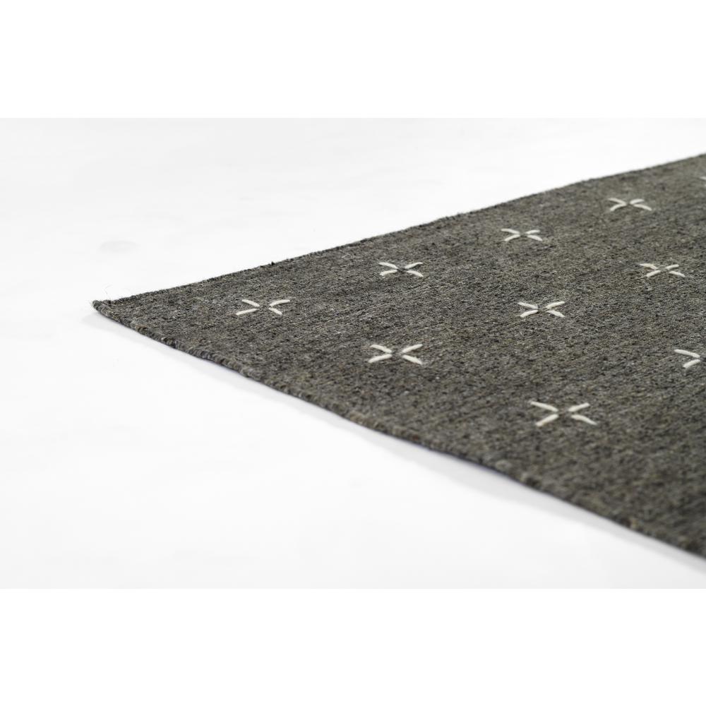 Contemporary Rectangle Area Rug, Charcoal, 8' X 10'