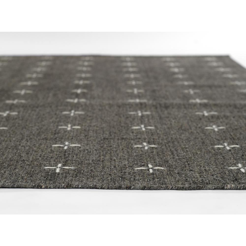 Contemporary Rectangle Area Rug, Charcoal, 8' X 10'
