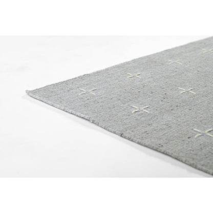 Contemporary Rectangle Area Rug, Light Blue, 8' X 10'