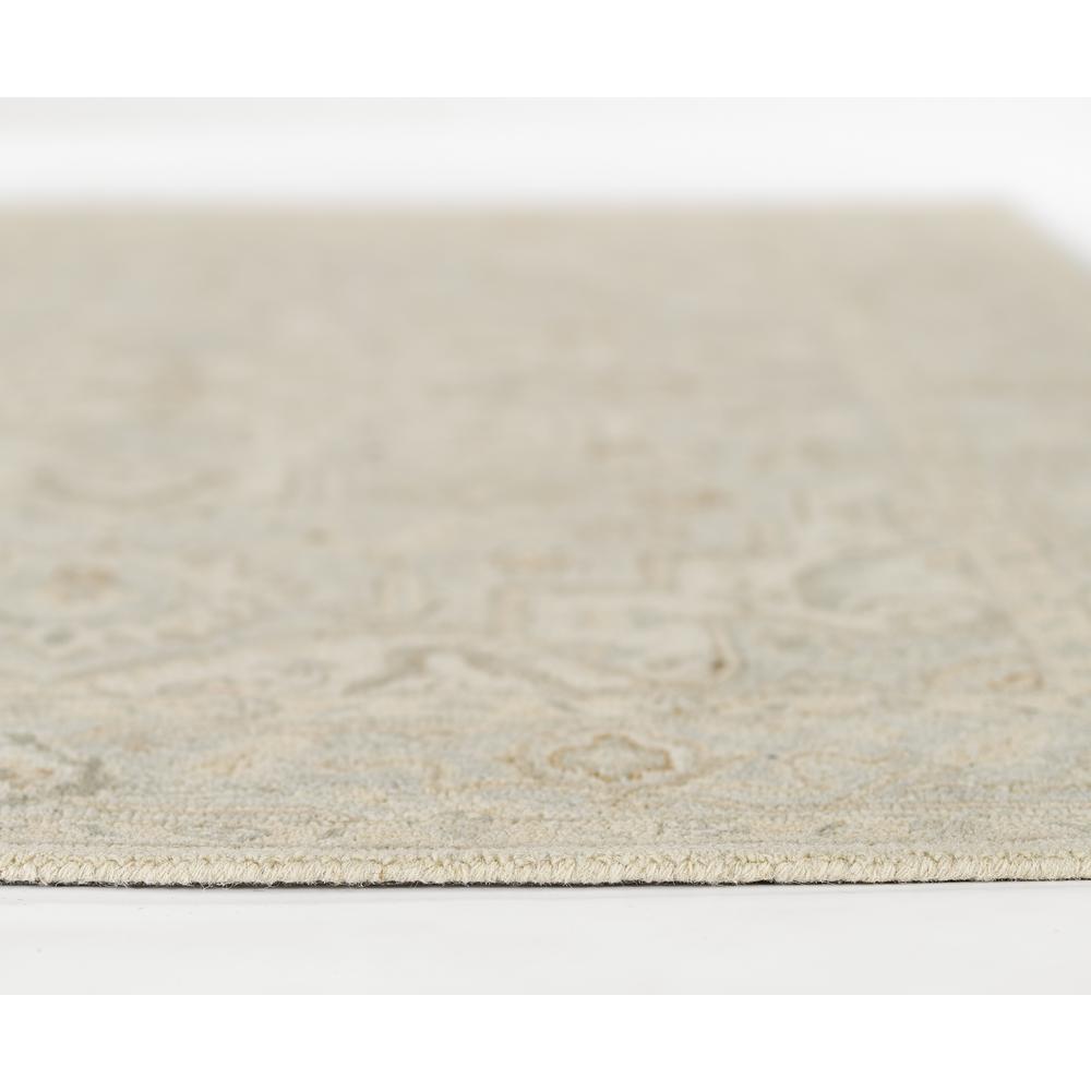 Traditional Rectangle Area Rug, Light Blue, 8' X 10'